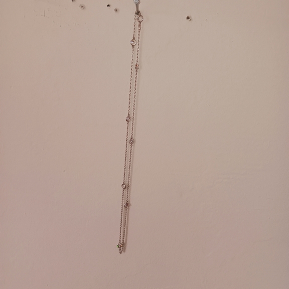 QVC Diamonique sterling silver station necklace 18" long 2.35 cttw - Picture 5 of 10